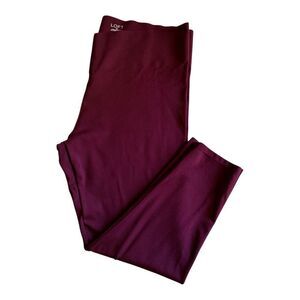 LOFT Women’s Deep Burgundy Leggings